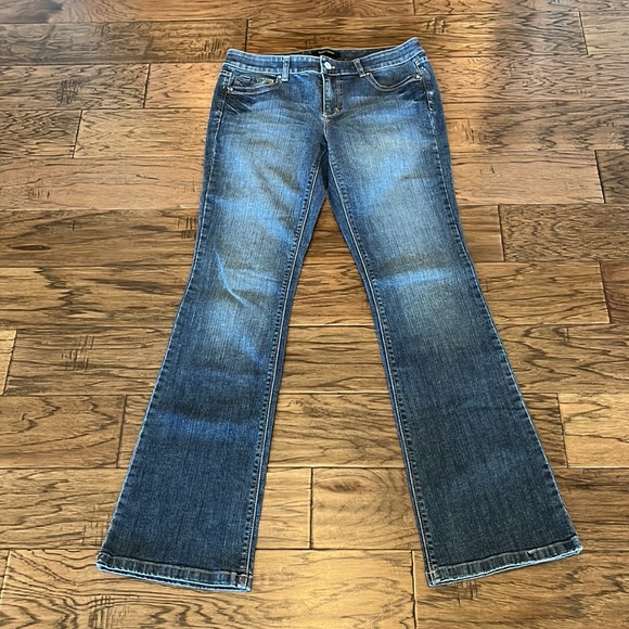 White House Black Market Denim - White House Black Market Blanc Boot Leg Size 6
